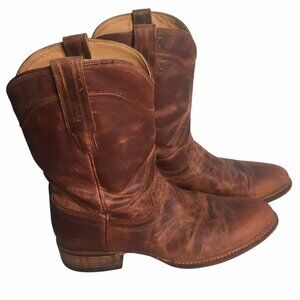 Tecovas The Earl Scotch Goat Leather Sz 11.5D Roper Cowboy Boots Workwear Rodeo